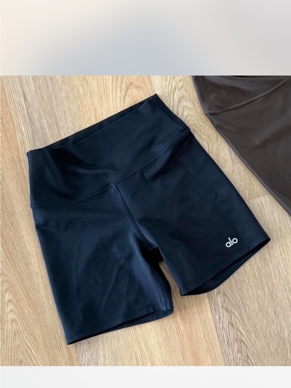ALO Yoga Black High-Rise Bike Shorts